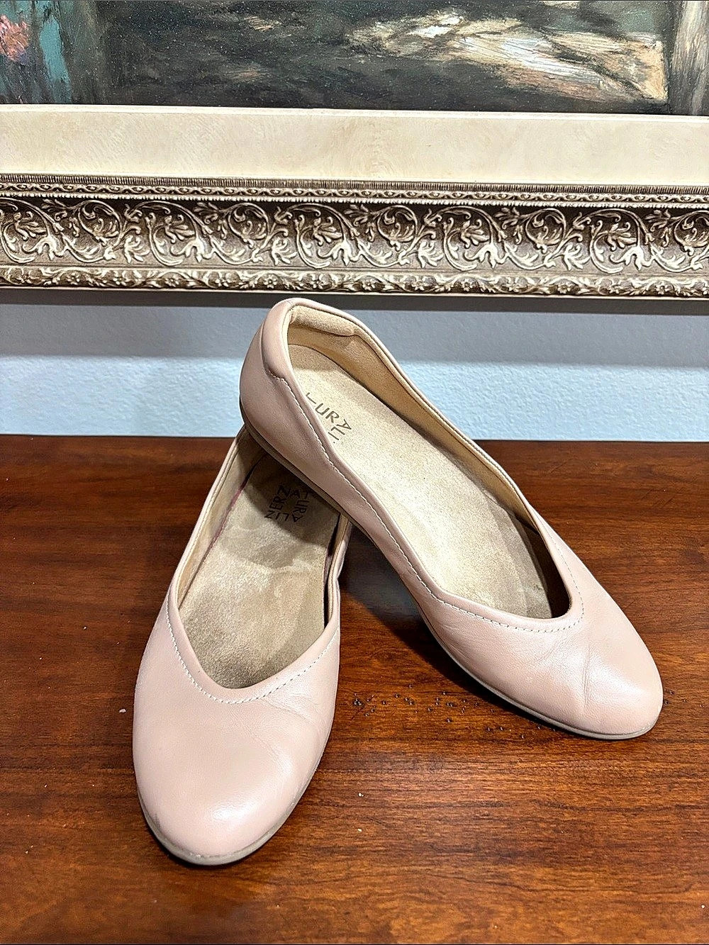 Naturalized Ballet Flats in Beige Size 10